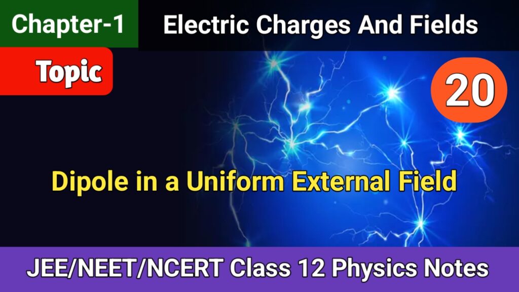 Dipole in a uniform external field