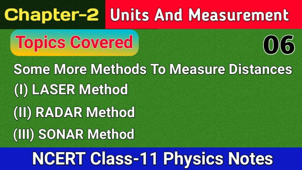 Method to measure the distance