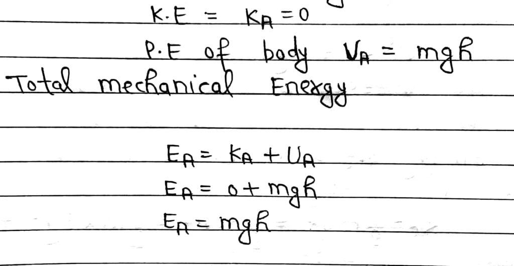 Conservation Of Mechanical Energy In A Freely Falling Body » Maths And