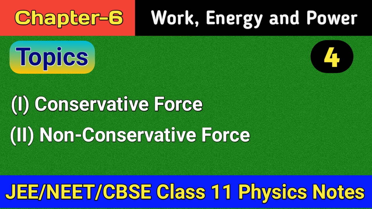 Conservative and non conservative force