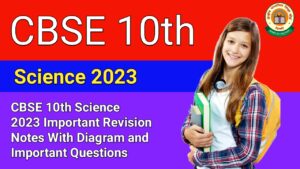 CBSE 10th Science 2023 Important Revision Notes With Diagram And ...