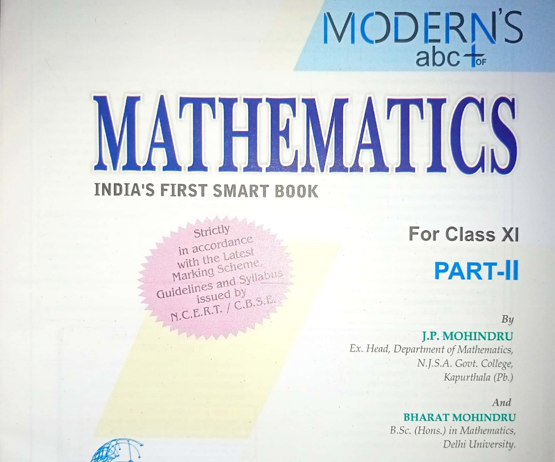 Modern's ABC Plus Of Mathematics For Class 11 Part 2 PDF Download ...