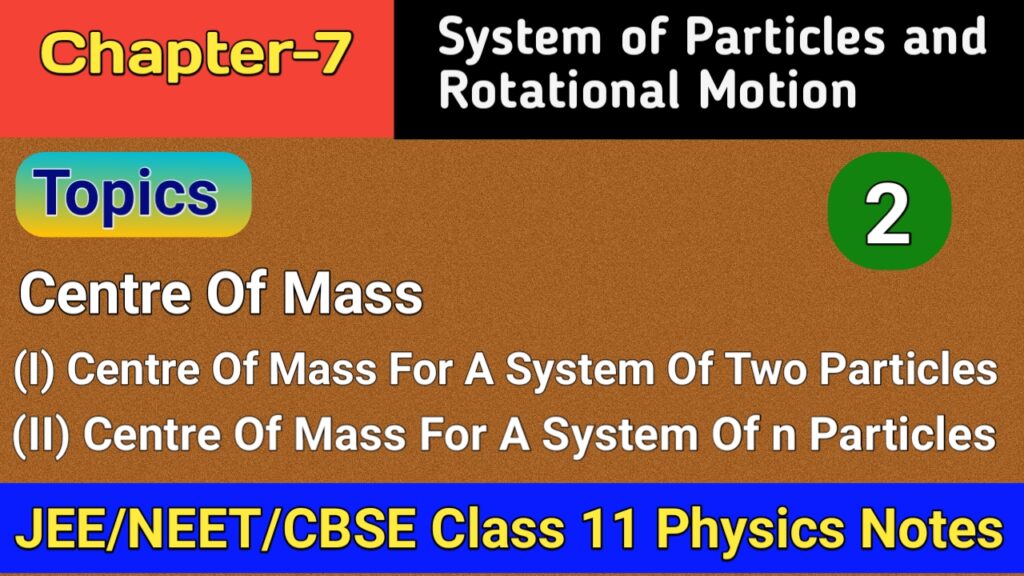 Centre of mass